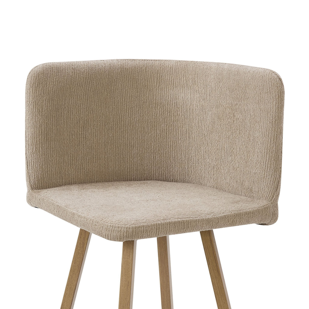 Ava Space Saver 4 Seater Dining Table and Chairs - Mushroom — view 8