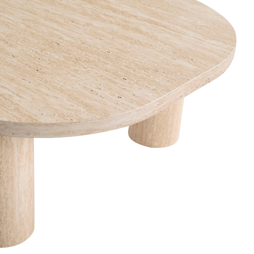 Azra Nesting Coffee Tables - Travertine Marble Effect — view 6
