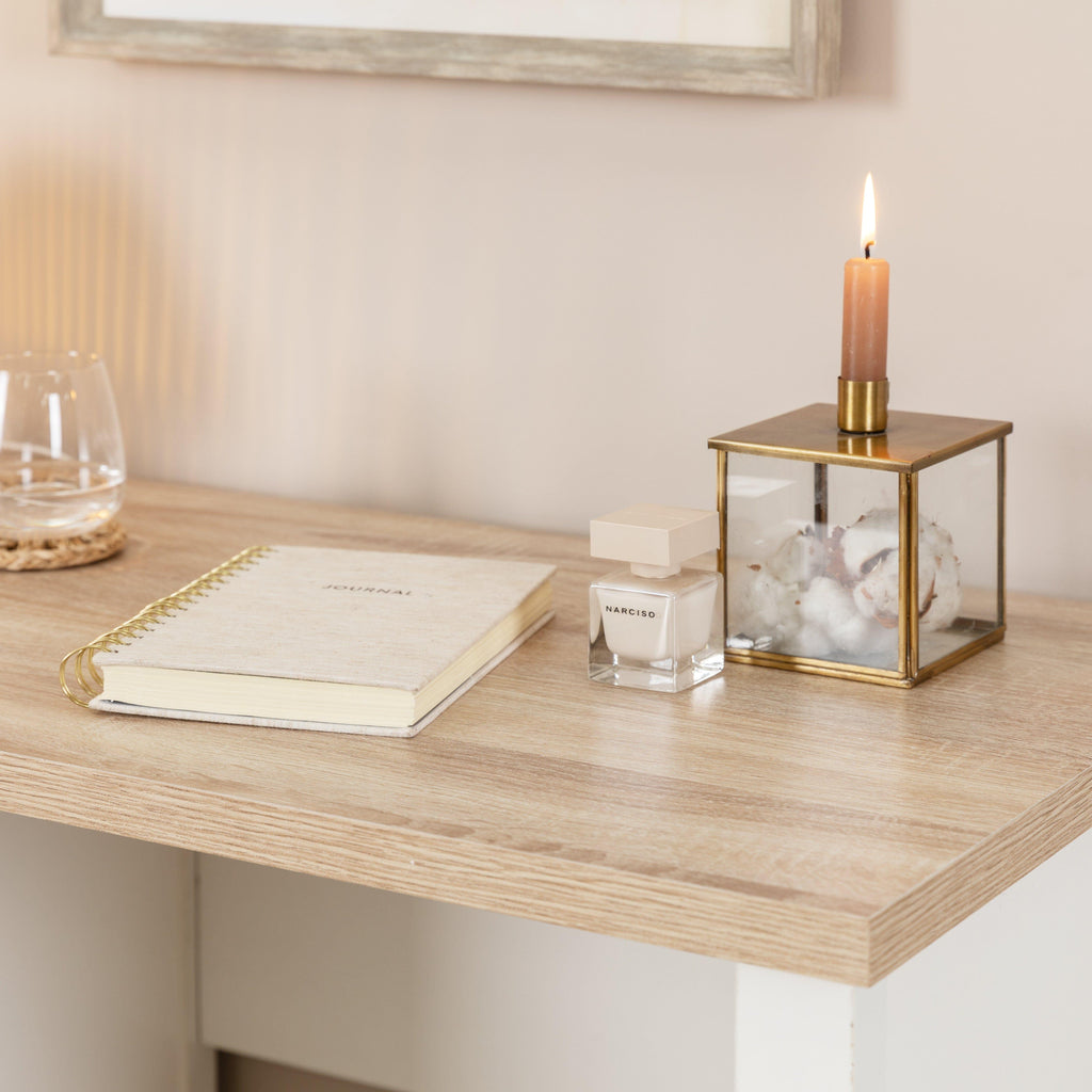 Bampton White Dressing Table with Drawers — view 2