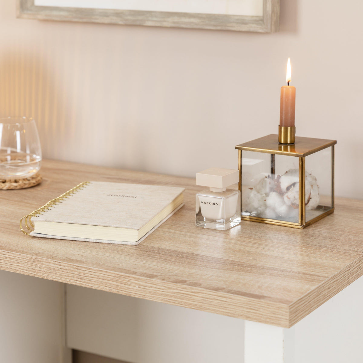 Bampton White Dressing Table with Drawers — view 2