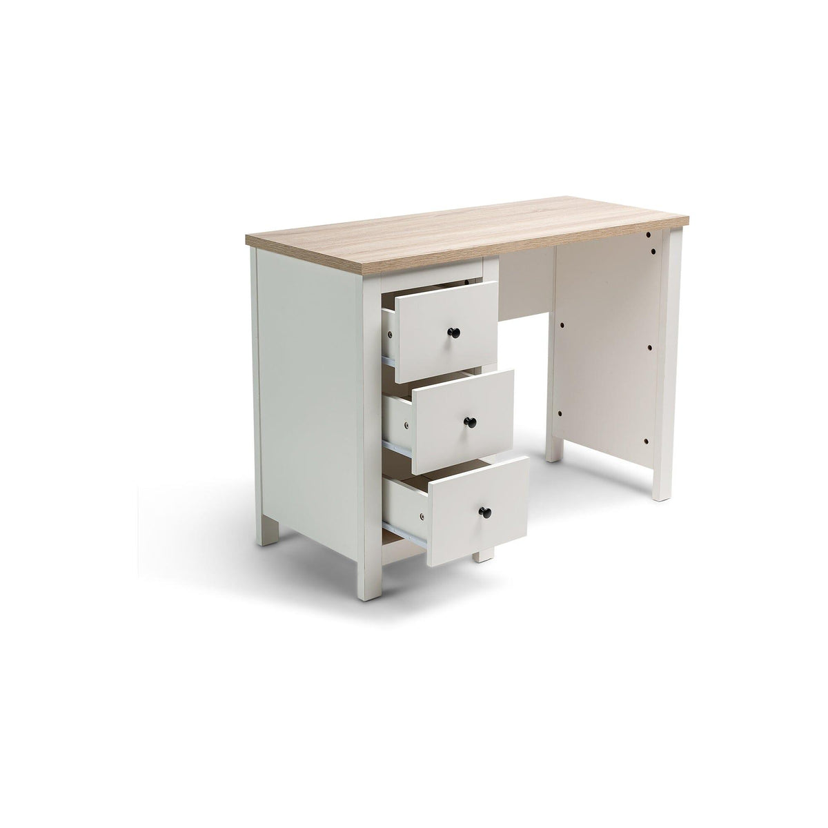 Bampton White Dressing Table with Drawers — view 7