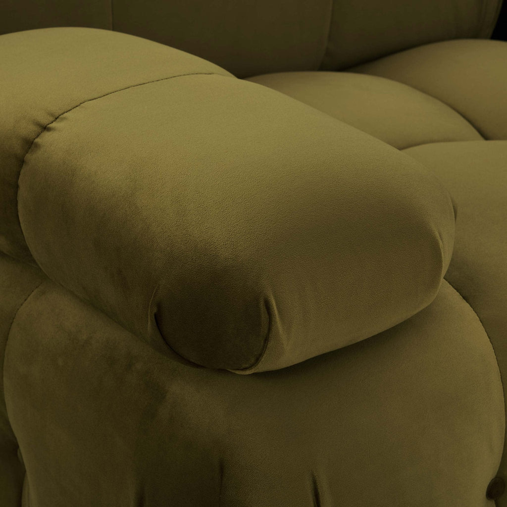 Bondi 3 Seater Sofa - Rich Green — view 7