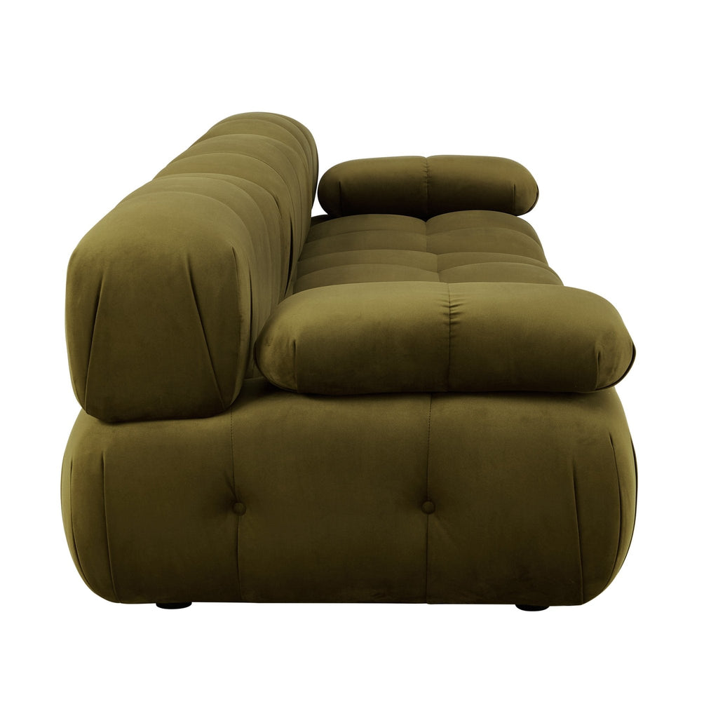 Bondi 3 Seater Sofa - Rich Green — view 5
