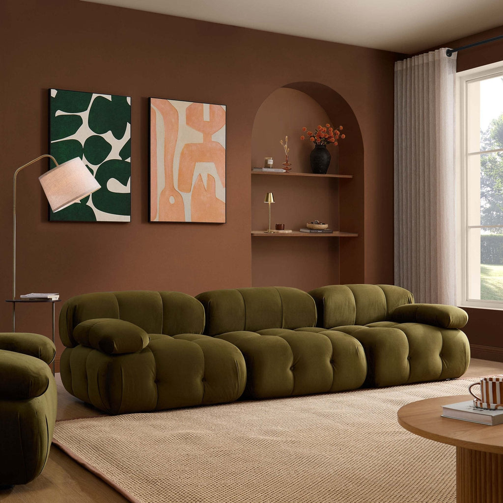 Bondi 3 Seater Sofa - Rich Green — view 2