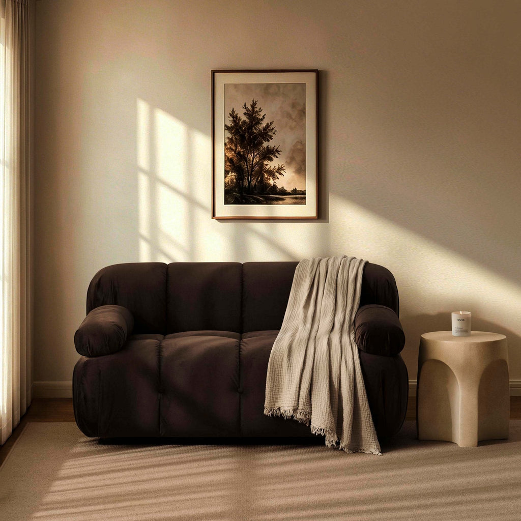 Bondi Compact 2 Seater Sofa - Cappuccino — view 2
