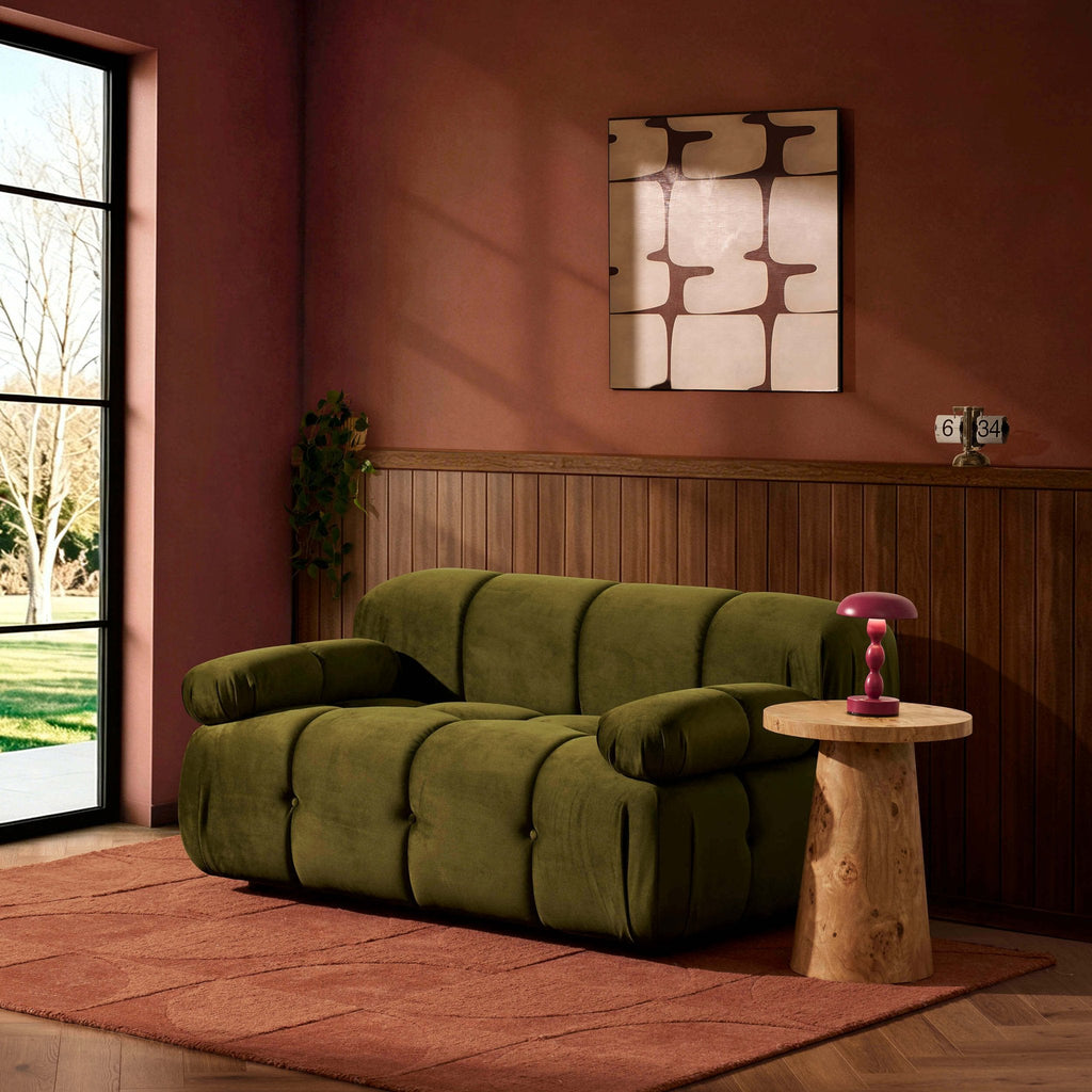 Bondi Compact 2 Seater Sofa - Rich Green — sofa from 2nd Time Around