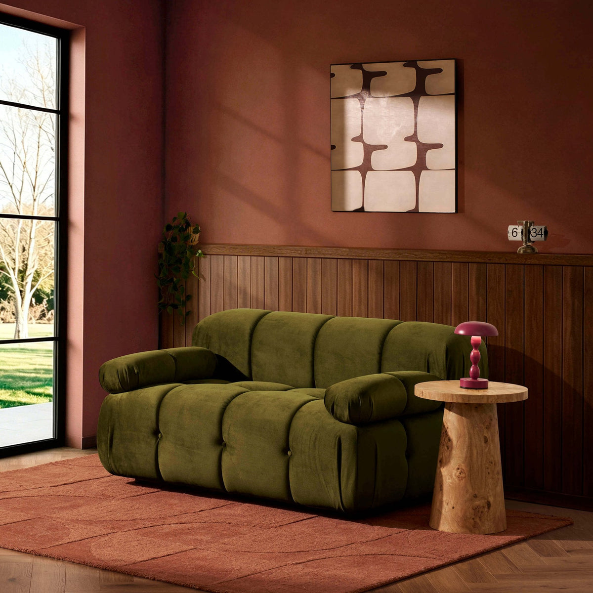 Bondi Compact 2 Seater Sofa - Rich Green — sofa from 2nd Time Around