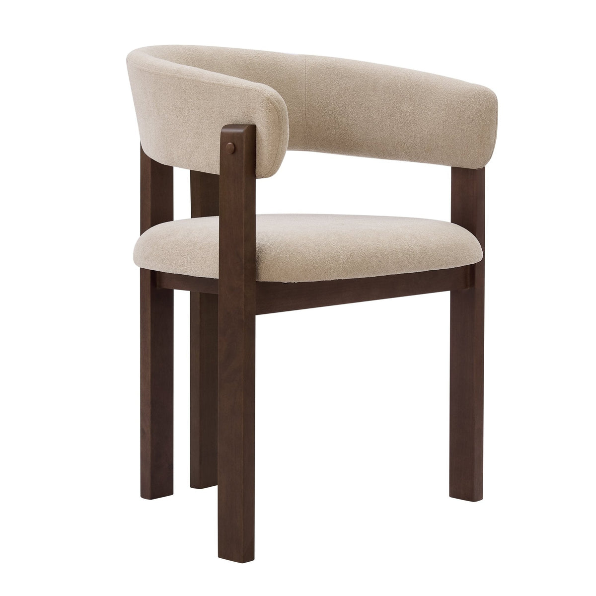 Bridget Set of 2 Dining Chairs - Chenille Oatmeal — view 6