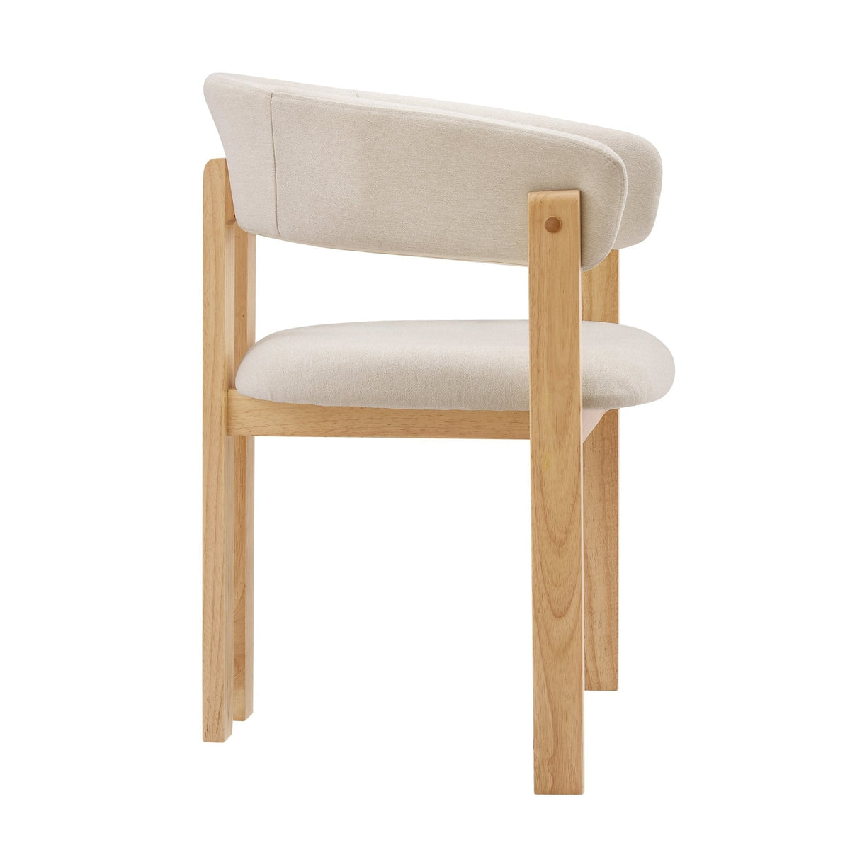 Bridget Set of 2 Dining Chairs - Cream Linen — view 6