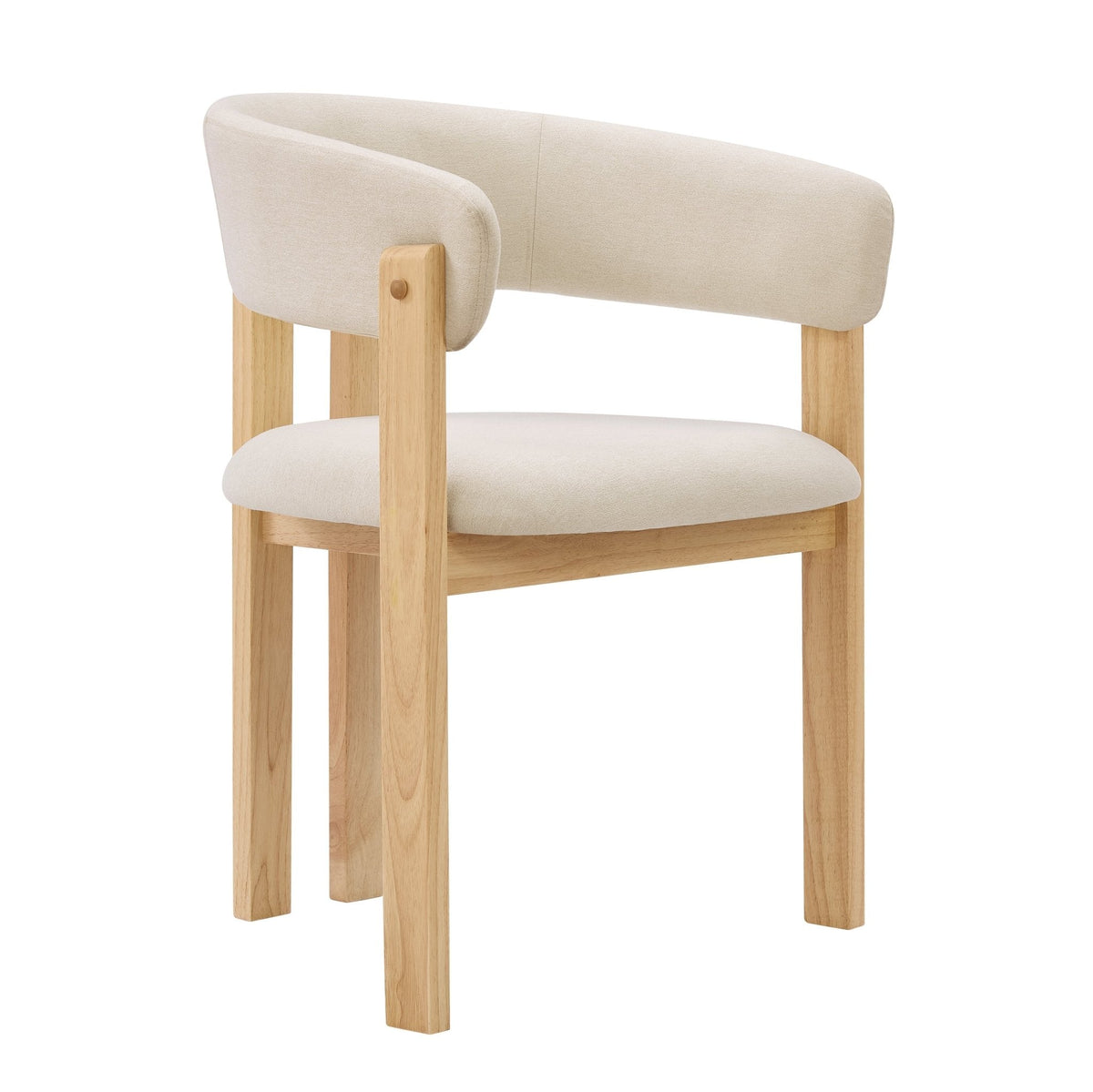 Bridget Set of 2 Dining Chairs - Cream Linen — view 7