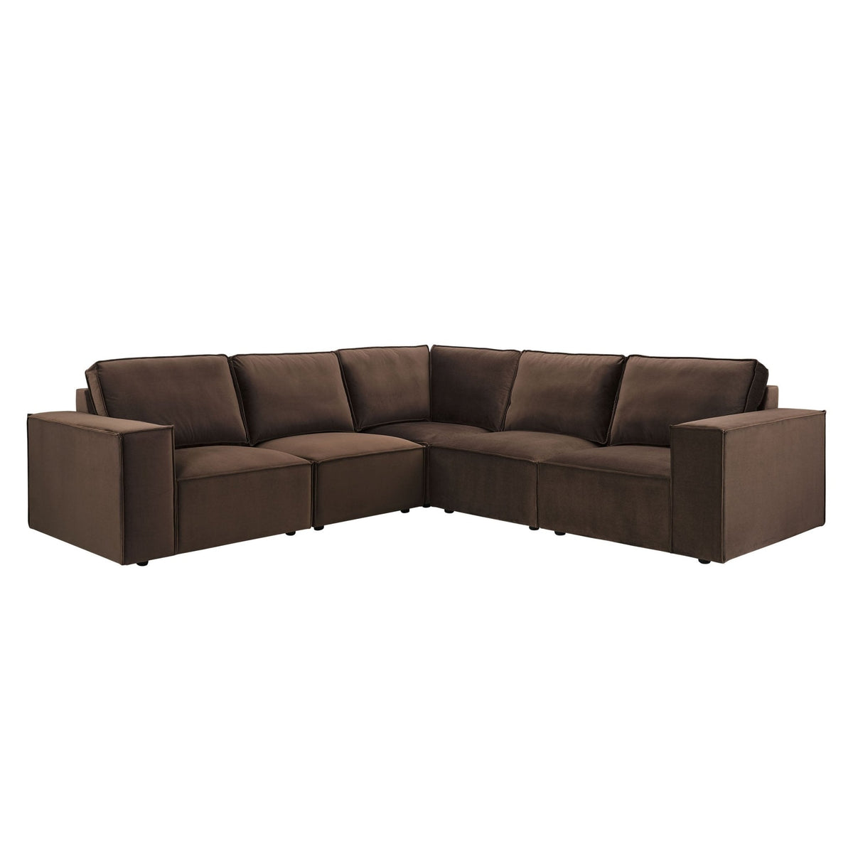 Brooklyn Large Right Hand Corner Sofa - Cappuccino — view 4