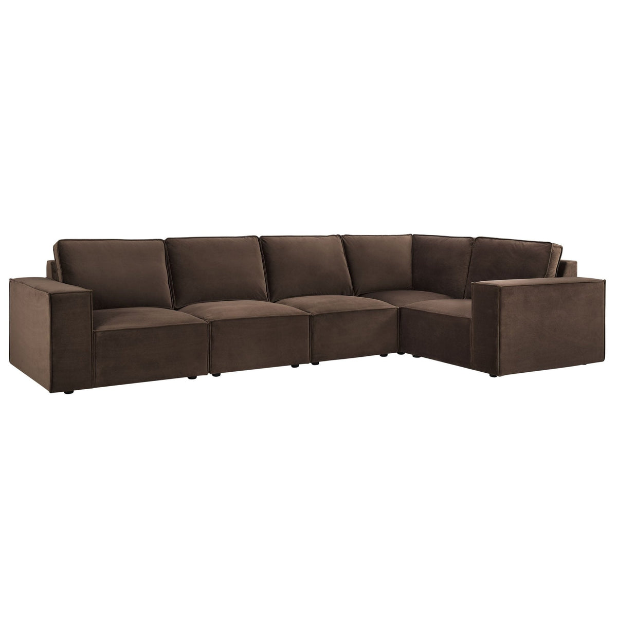 Brooklyn Large Right Hand L-Shape Sofa - Cappuccino — view 3