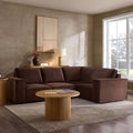 Brooklyn Small Right Hand L-Shape Sofa - Cappuccino — corner sofa from 2nd Time Around
