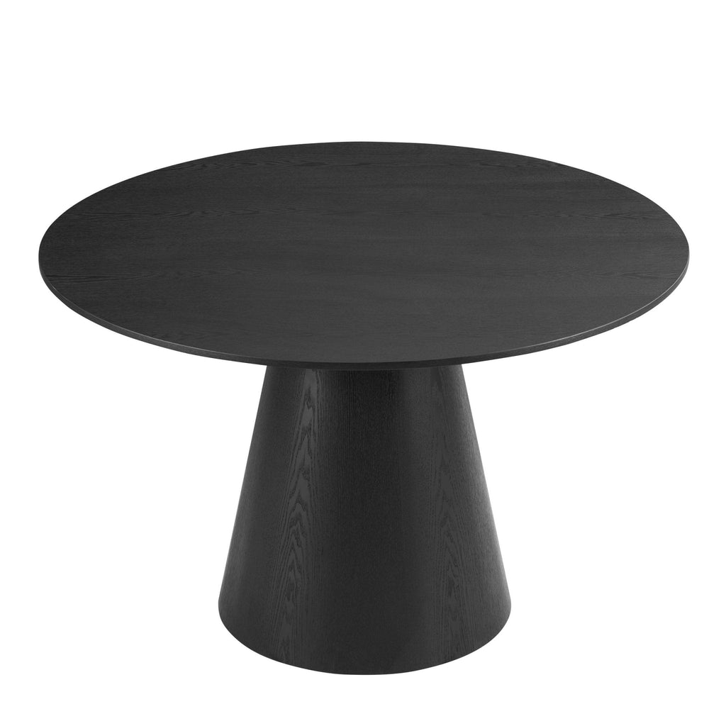Cassie 4-6 Seater Dining Table - Black Wood — view 3