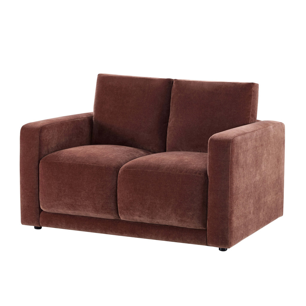 Chicago Compact 2 Seater Sofa - Chenille Dark Rust — view 3