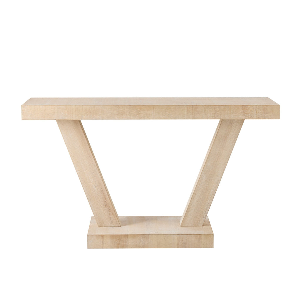 Elina Console Table - Washed Wood — view 3