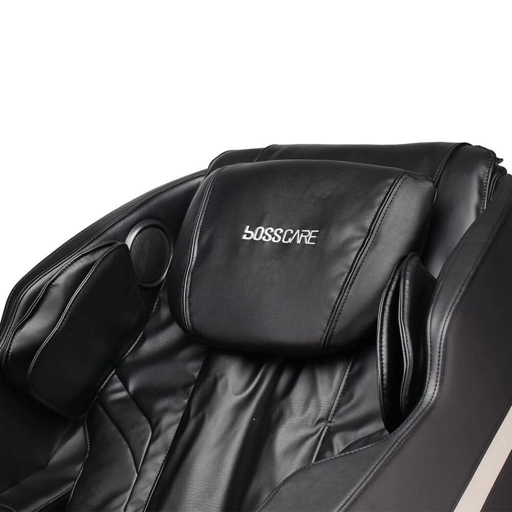 105cm H Real Relax Black Faux Leather Massage Chair with 6 Pre-Set Auto Modes Bluetooth Speaker — view 8