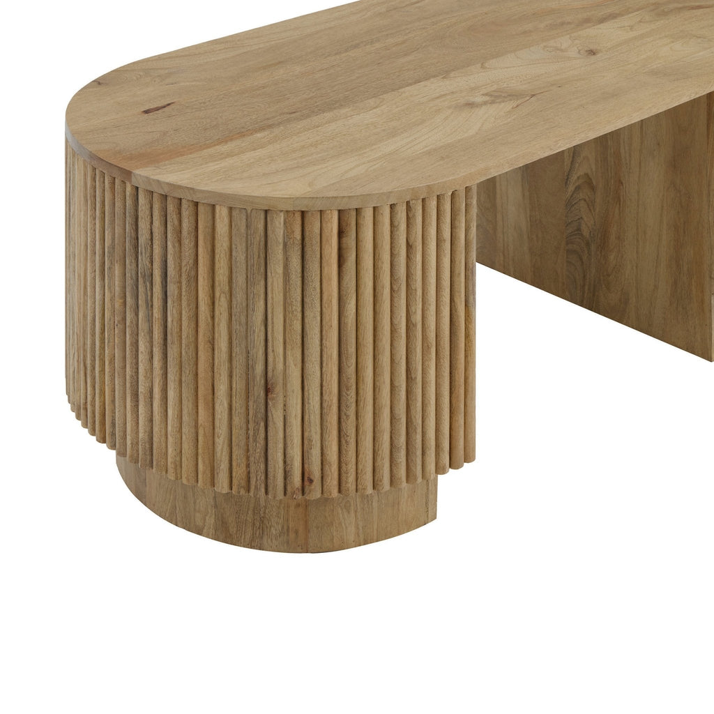 Finley Mango Wood Coffee Table - Natural — view 5