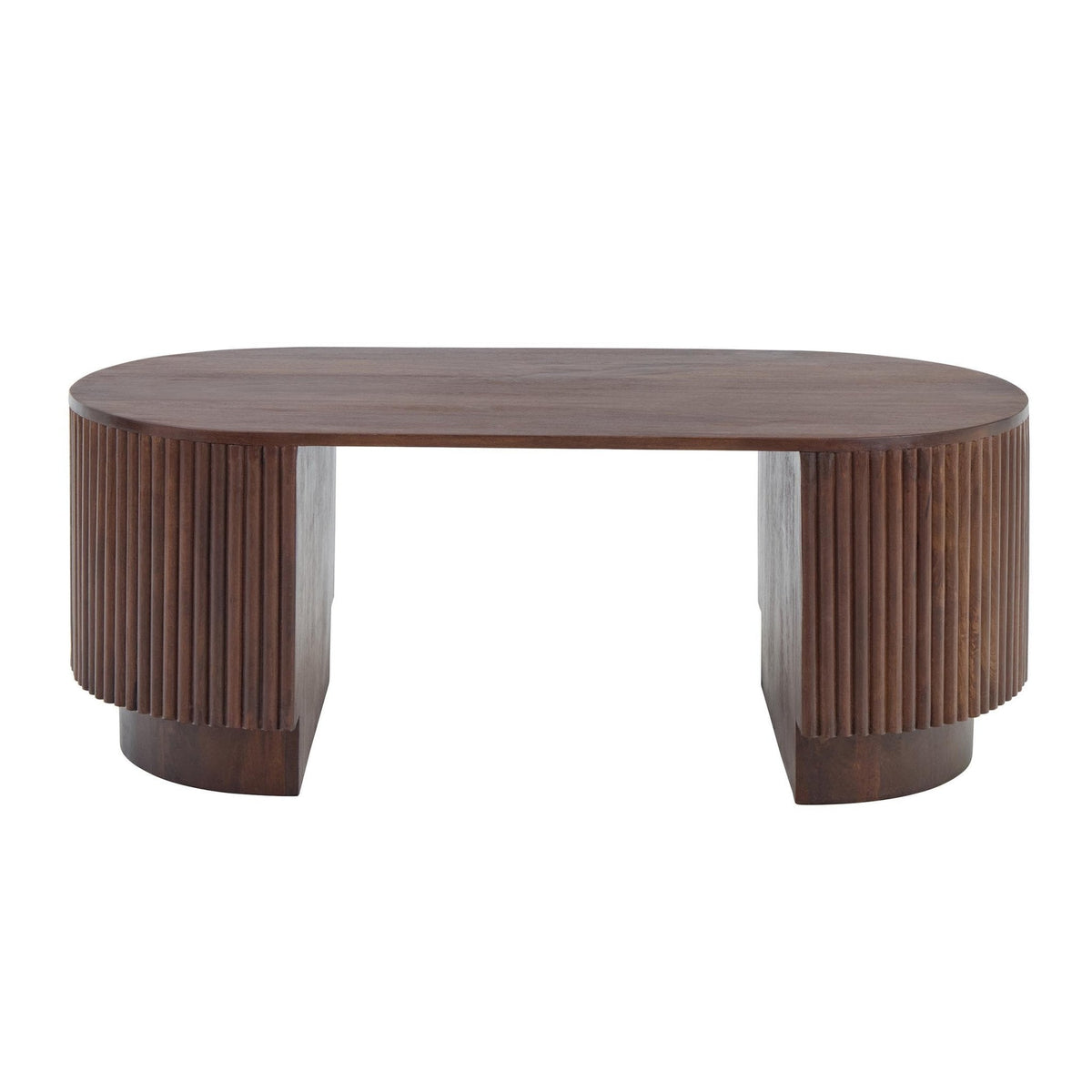 Finley Mango Wood Coffee Table - Walnut — view 3