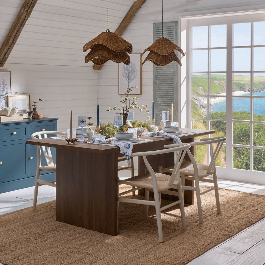 Maisie 4-6 Seater Dining Table - Mid Wood — view 2