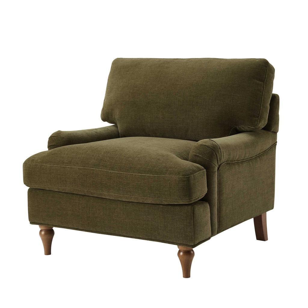 Hampshire Armchair - Chenille Olive — view 3