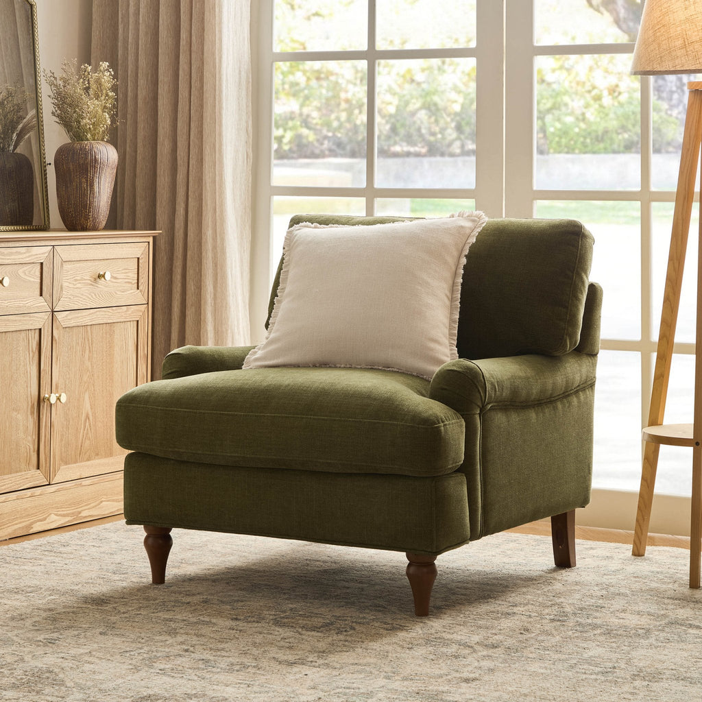 Hampshire Armchair - Chenille Olive — armchair from 2nd Time Around