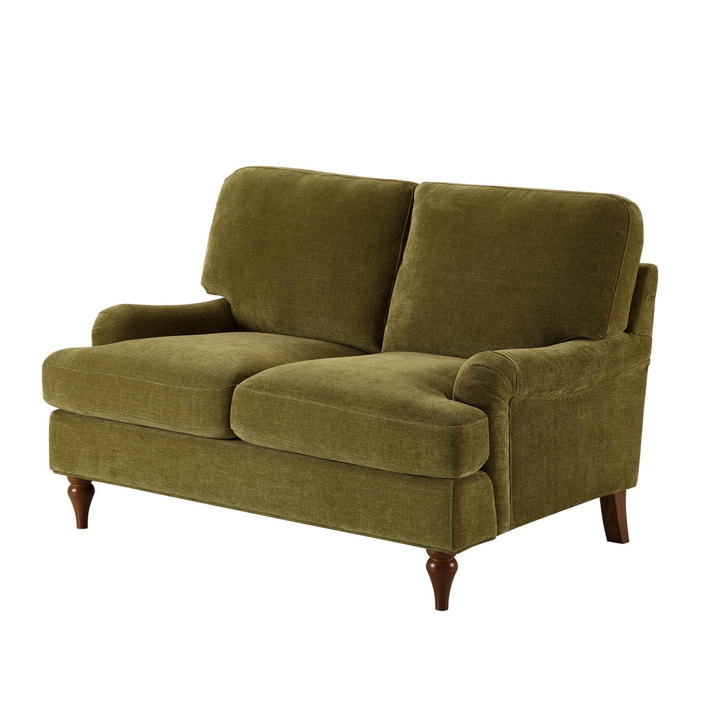 Hampshire Compact 2 Seater Sofa - Chenille Olive — view 4