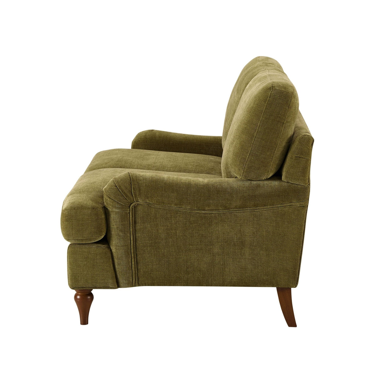 Hampshire Compact 2 Seater Sofa - Chenille Olive — view 5