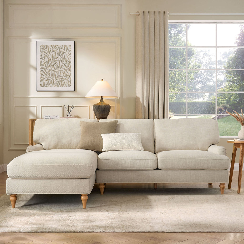 Hampshire Left Hand Chaise Sofa - Beige — corner sofa from 2nd Time Around
