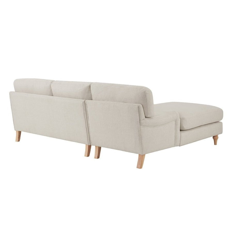 Hampshire Left Hand Chaise Sofa - Beige — view 4