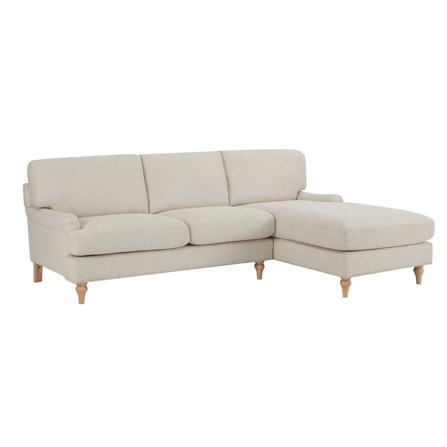 Hampshire Right Hand Chaise Sofa - Beige — view 5