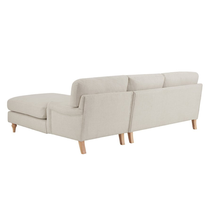 Hampshire Right Hand Chaise Sofa - Beige — view 4