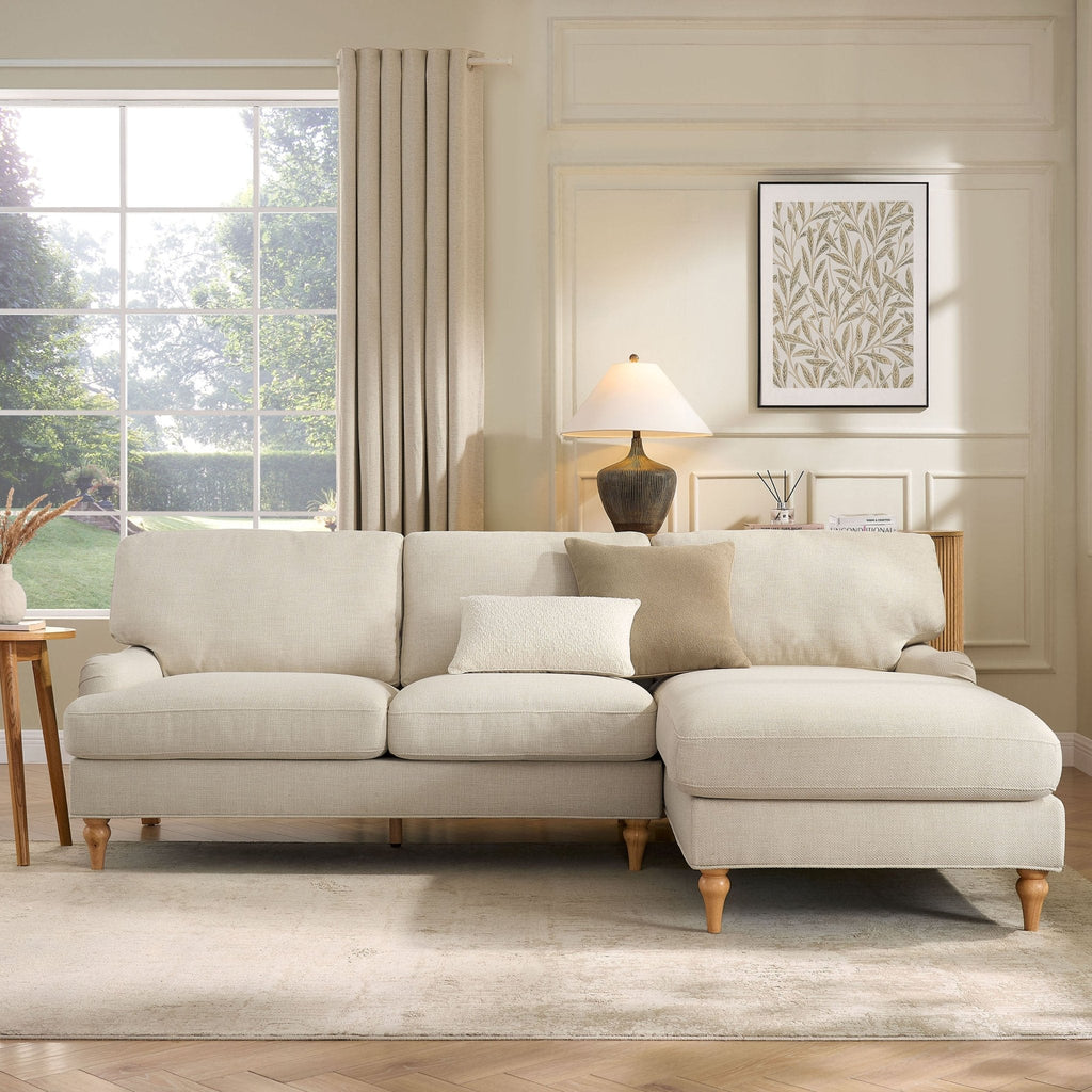 Hampshire Right Hand Chaise Sofa - Beige — corner sofa from 2nd Time Around