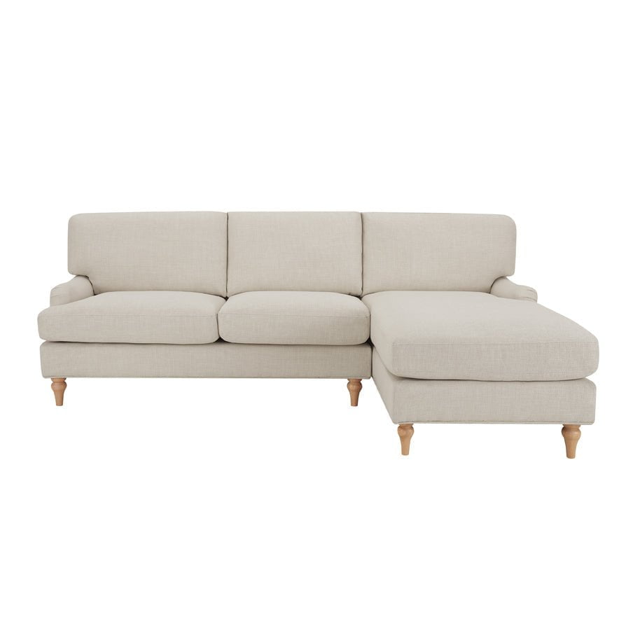 Hampshire Right Hand Chaise Sofa - Beige — view 2