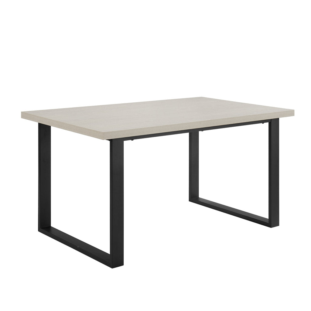 Harper 4-6 Seater Dining Table - Wood/Black — view 5