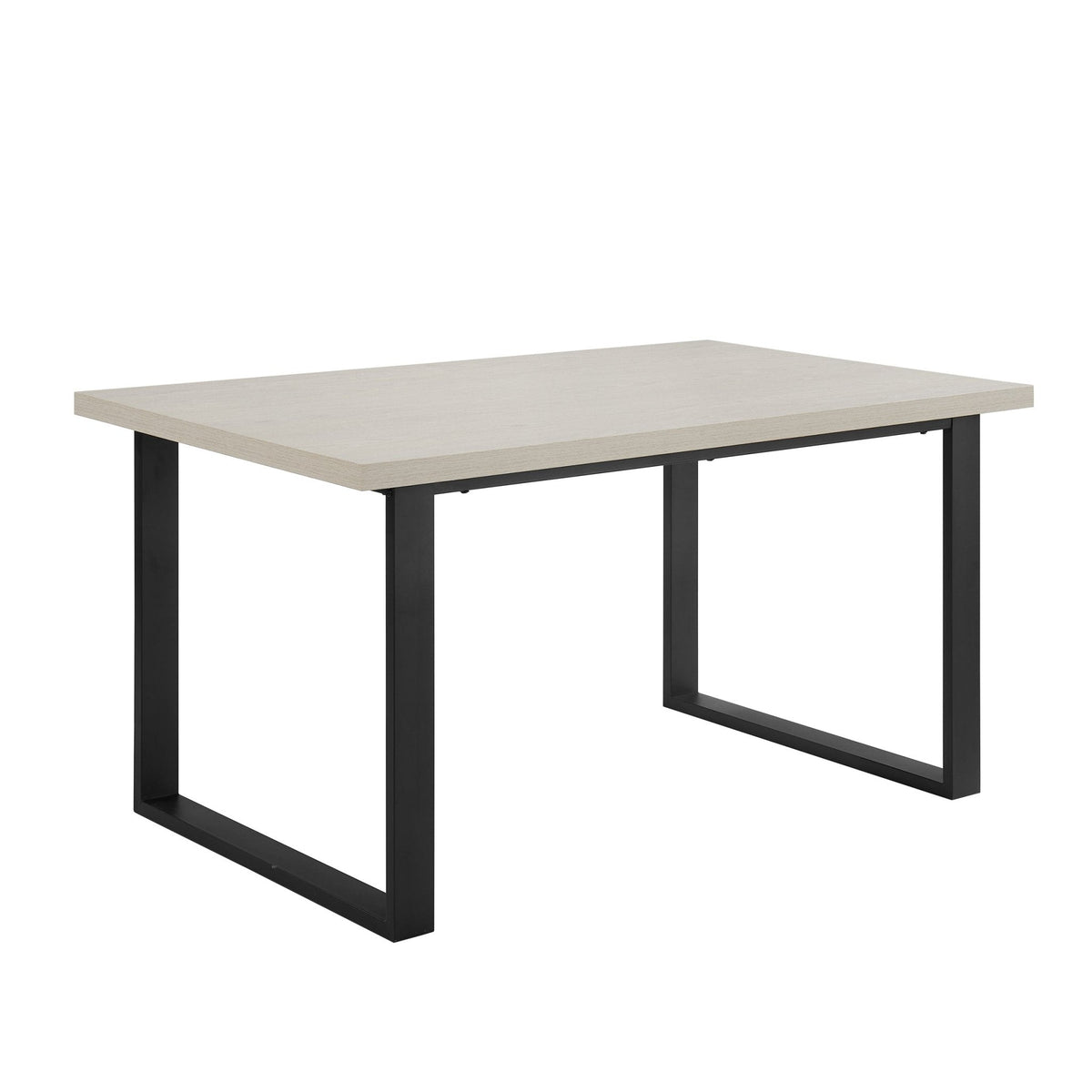 Harper 4-6 Seater Dining Table - Wood/Black — view 5