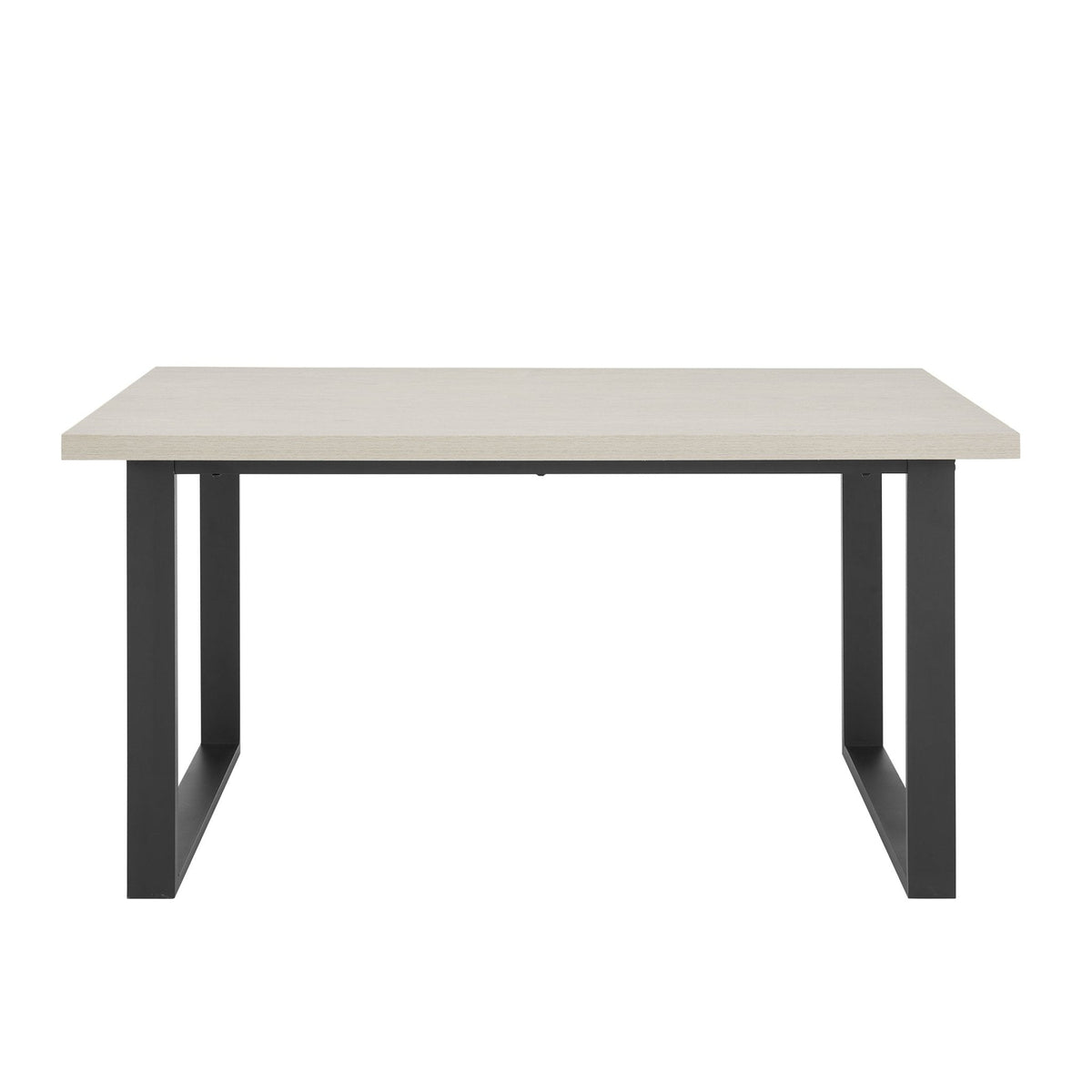 Harper 4-6 Seater Dining Table - Wood/Black — view 2