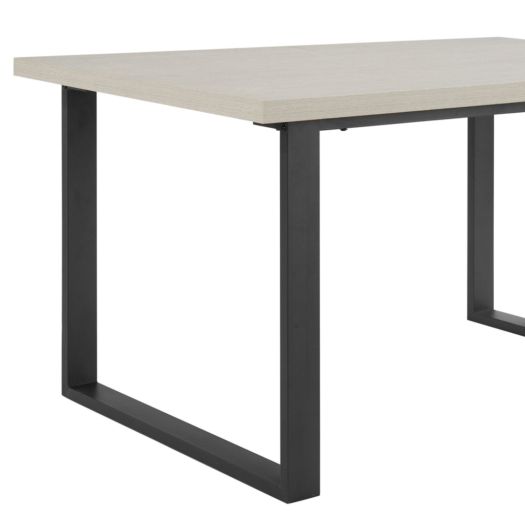 Harper 4-6 Seater Dining Table - Wood/Black — view 6