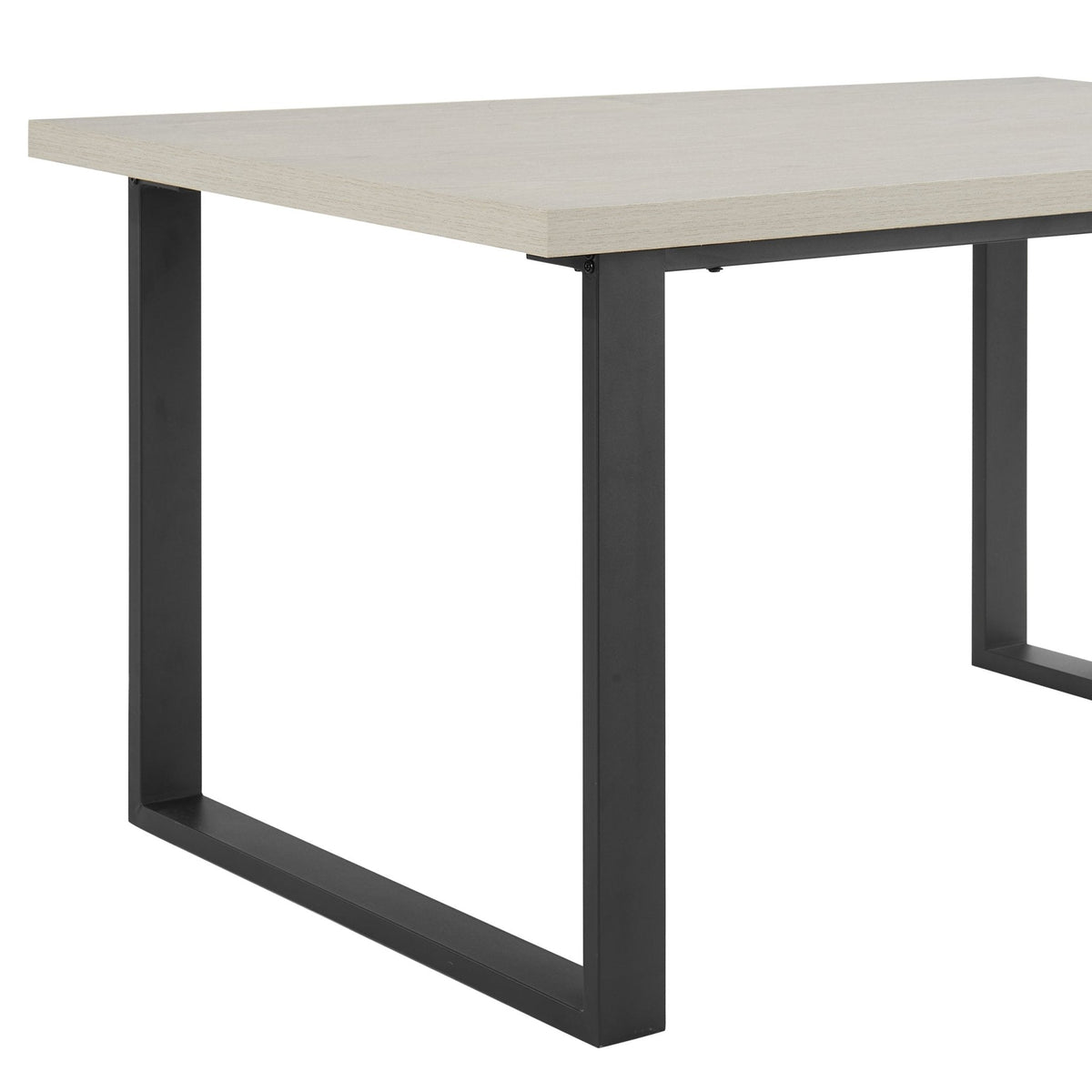 Harper 4-6 Seater Dining Table - Wood/Black — view 6