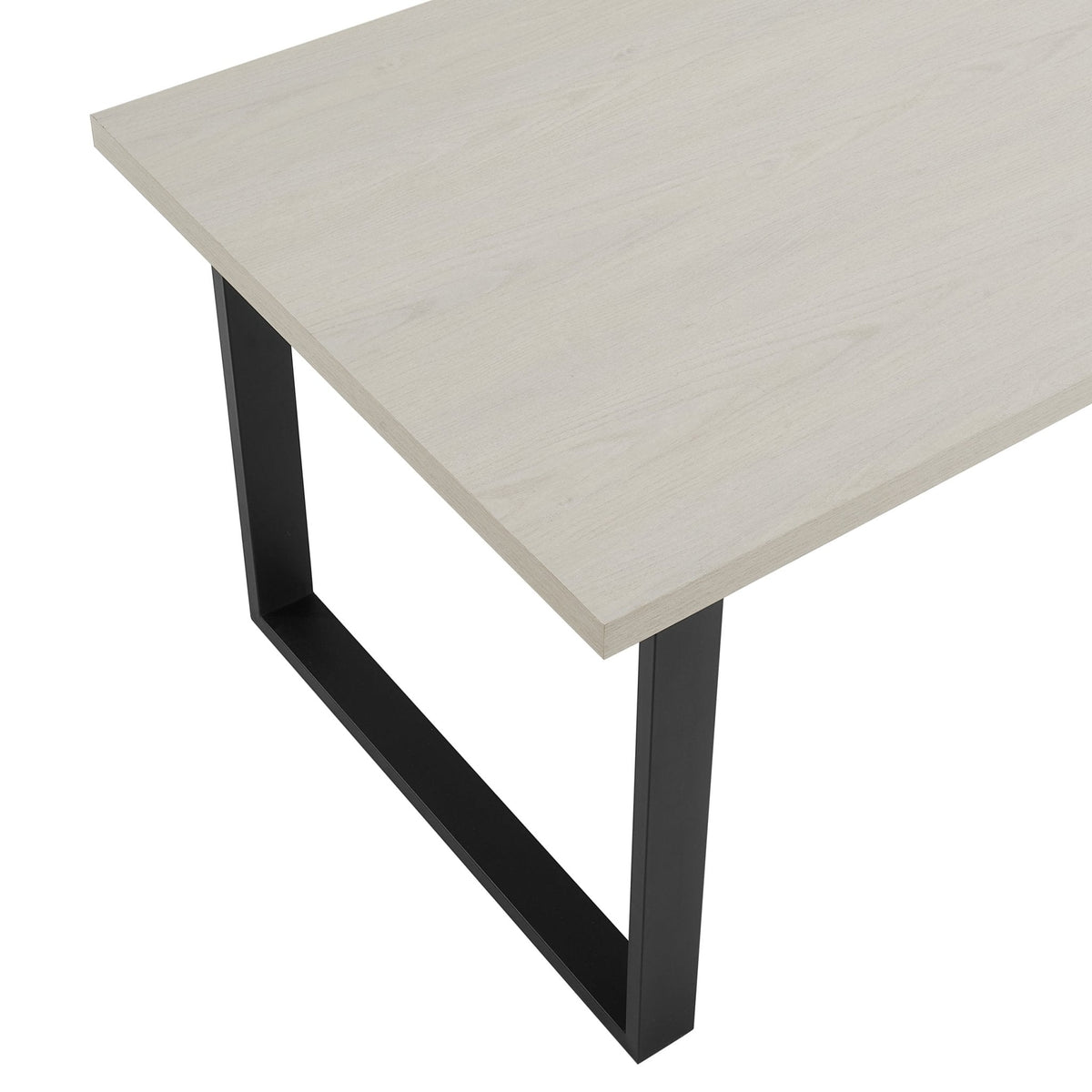 Harper 4-6 Seater Dining Table - Wood/Black — view 8