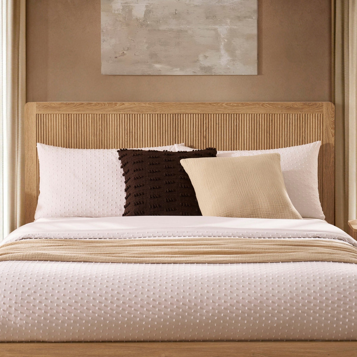 Hattie Bed Frame - Light Wood — view 5