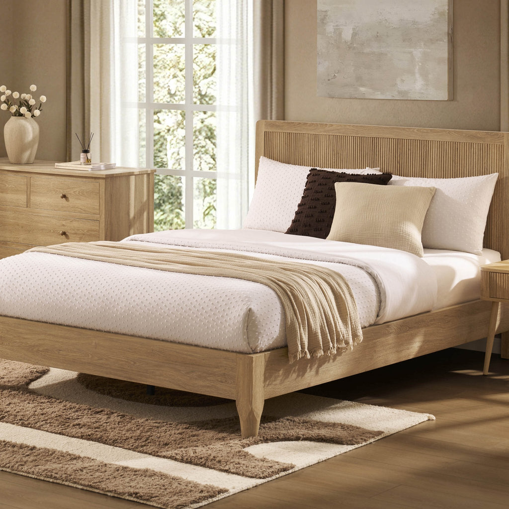 Hattie Bed Frame - Light Wood — view 3