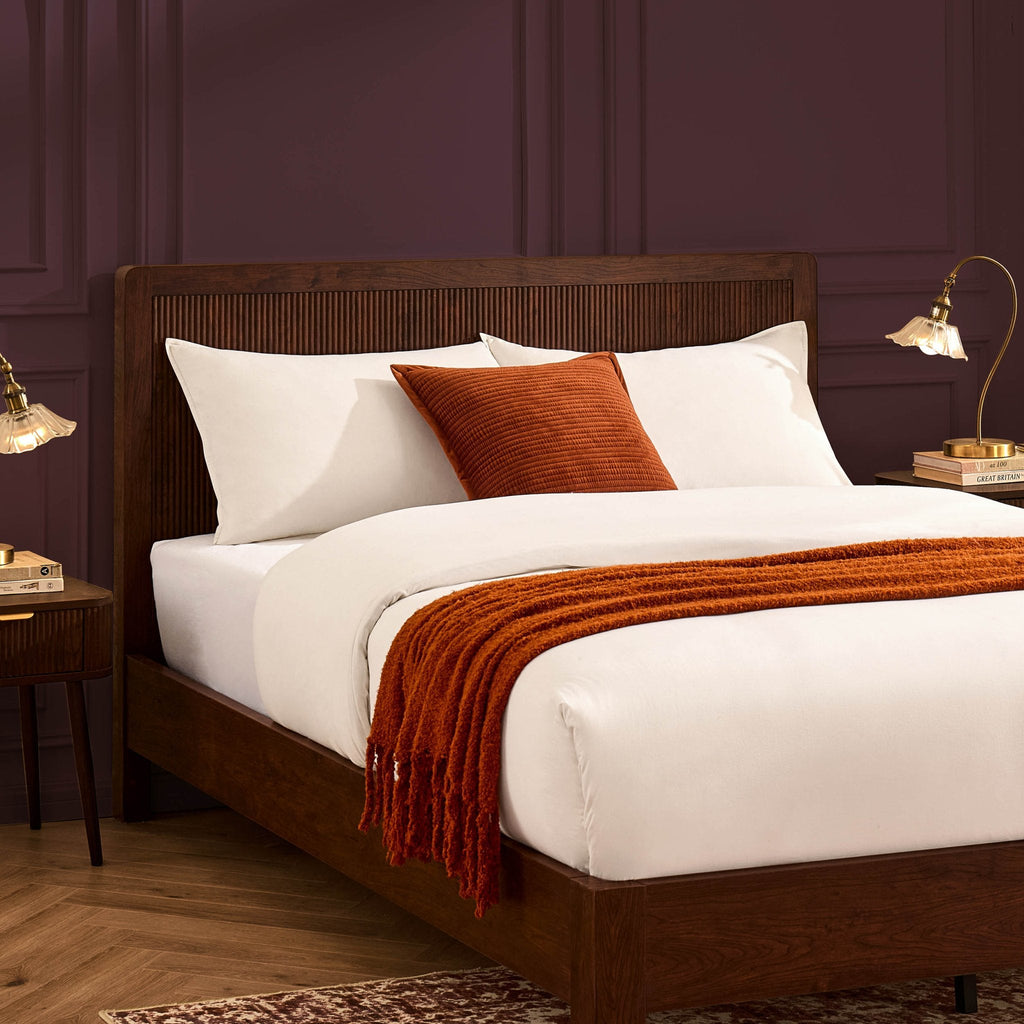 Hattie Bed Frame - Wood Walnut — view 3