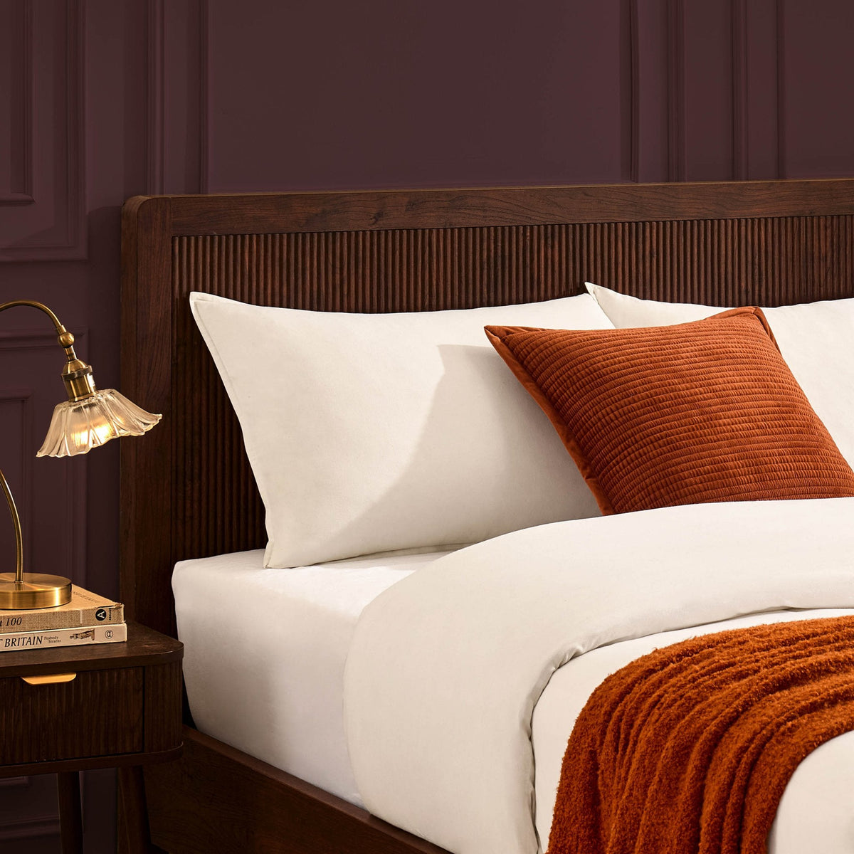 Hattie Bed Frame - Wood Walnut — view 4