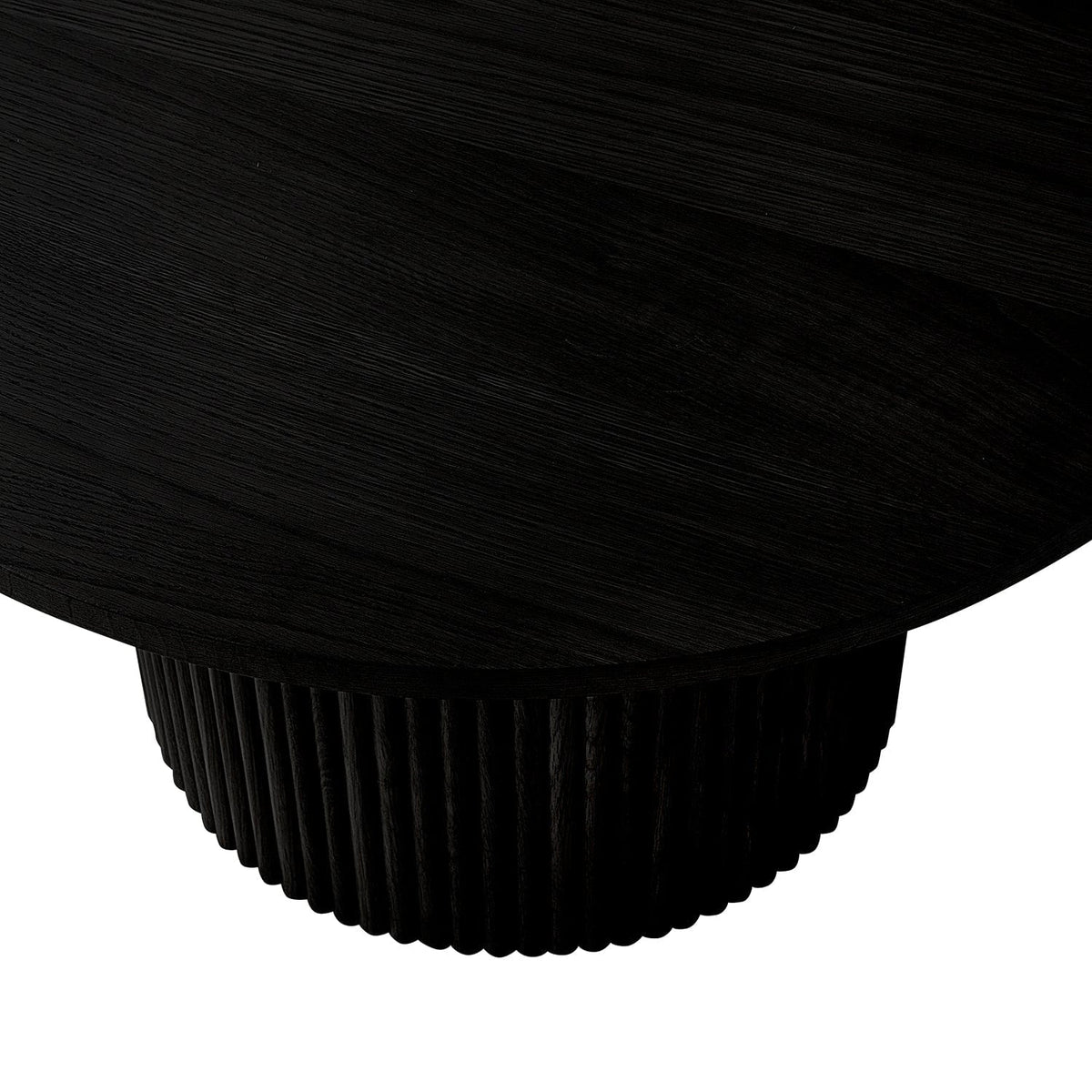 Hattie Round Pedestal Coffee Table - Black — view 5