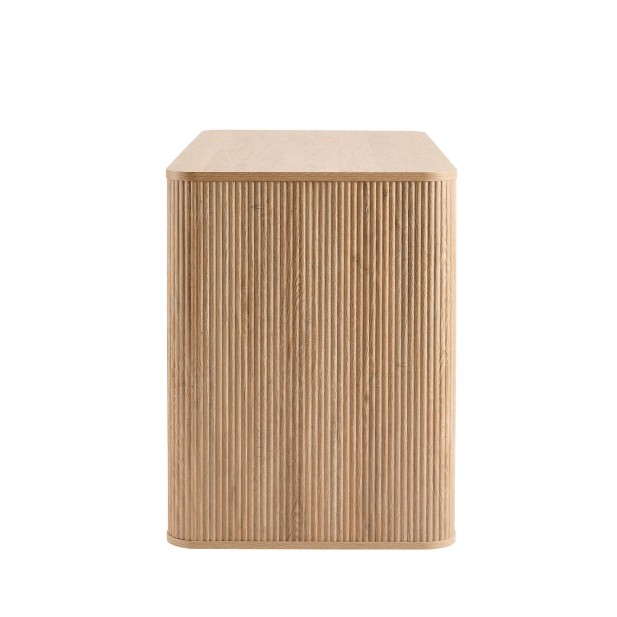 Hattie Large Dressing Table with Drawers - Light Wood — view 4
