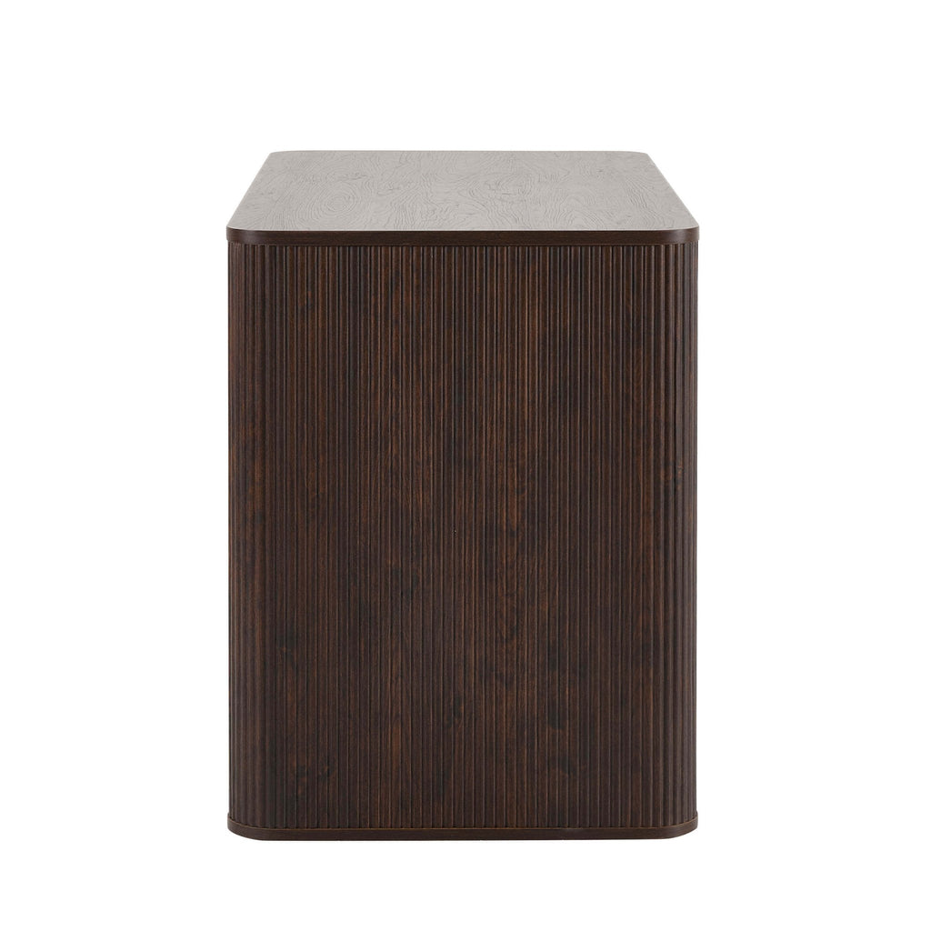Hattie Large Dressing Table with Drawers - Walnut — view 5