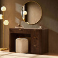 Hattie Large Dressing Table with Drawers - Walnut — dressing table from 2nd Time Around