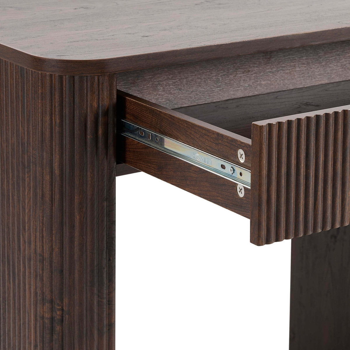Hattie Large Dressing Table with Drawers - Walnut — view 6