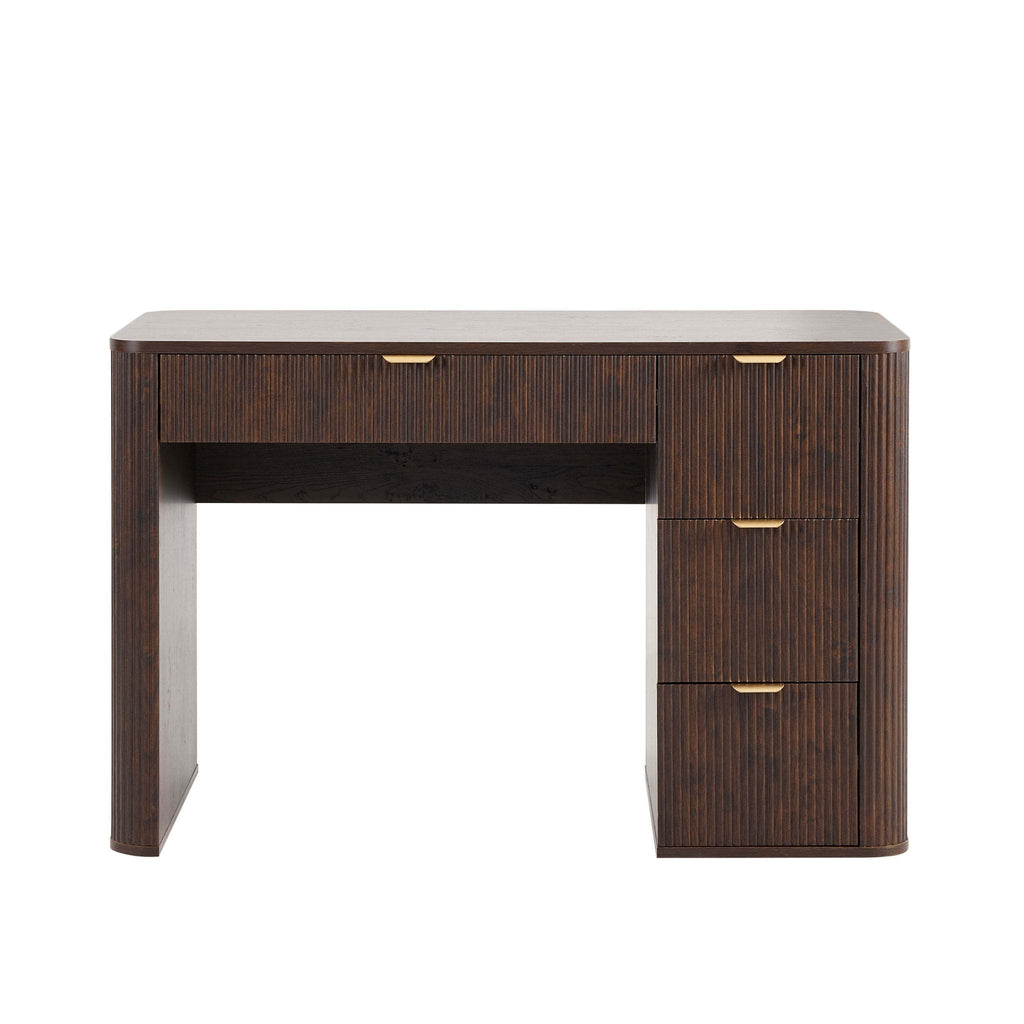 Hattie Large Dressing Table with Drawers - Walnut — view 3